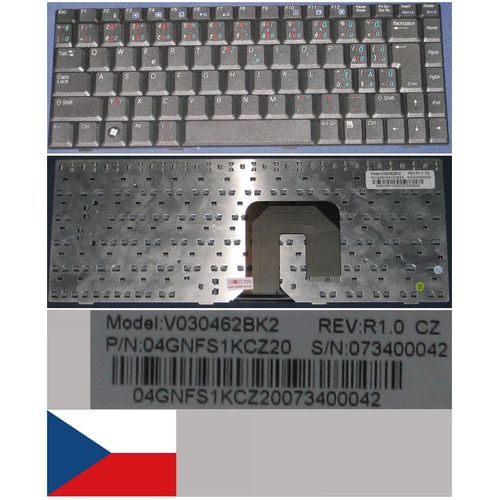 Clavier Qwertz / Qwerty Tchèque / Czech Pour Packard Bell Notebook EasyNote BU45 Series, Noir / Black, Model: V030462BK2, P/N: 73400042, 04GNFS1KCZ20