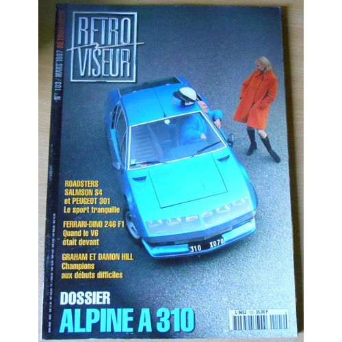 Rétroviseur 103 Alpine A310 Roadsters Salmson S4 Peugeot 301 Ferrari-Dino 246 F1