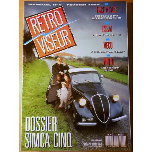 Rétroviseur 6 Dossier Simca Cinq Porsche 356sc 1964 Alfa Romeo Giulia Ss 1965