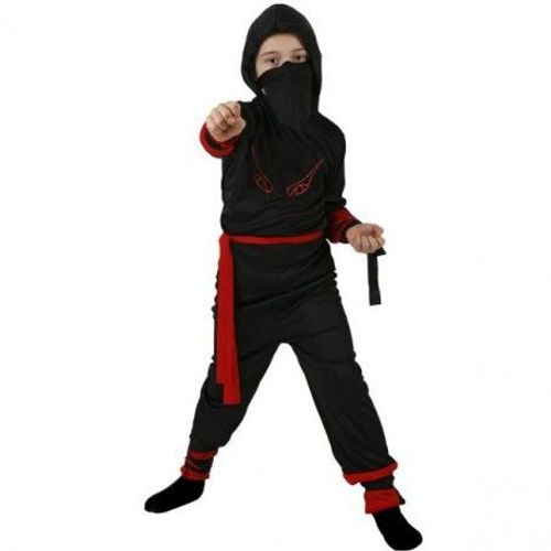 Déguisement Enfant Ninja Rouge Taille 5-6 Ans