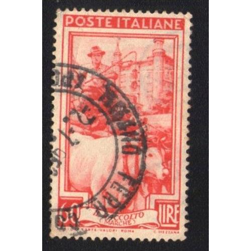 Italie 1950 Oblitéré Rond Used Stamp Il Raccolto Marche The Harvest La Récolte It 587