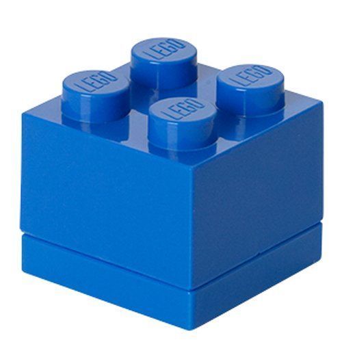 LEGO 40111731 - Ameublement Et Décoration - Boîte Miniature - Bleu - 4 Plots