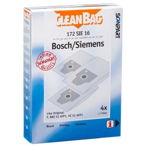 Scanpart Cleanbag 172 Sie 16 Lot De 5 Sacs Pour Aspirateur