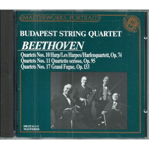 Beethoven Quartets Numero 10 Les Harpes Op74 N°11 Op 95 N°17