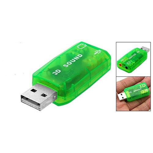 Adaptateur Carte Son EXTERNE 5.1 et Virtuel - USB 2.0 - 3D Stéréo