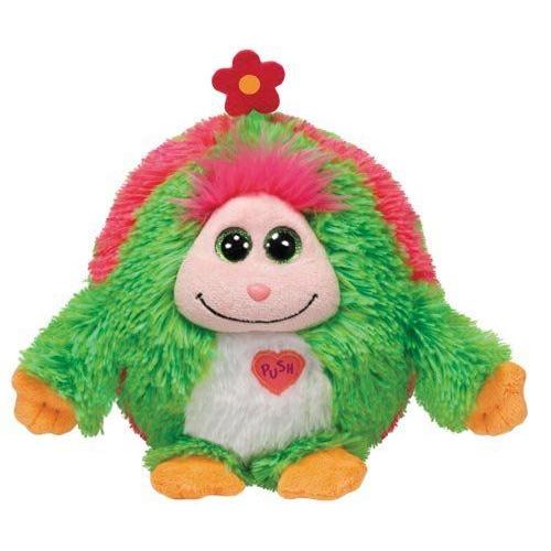 Ty - Ty37125 - Peluche - Monstaz - Daisy Vert Et Rose Avec Fleur - 15 Cm