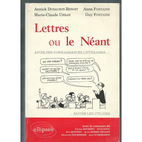 Lettres Ou Le Neant