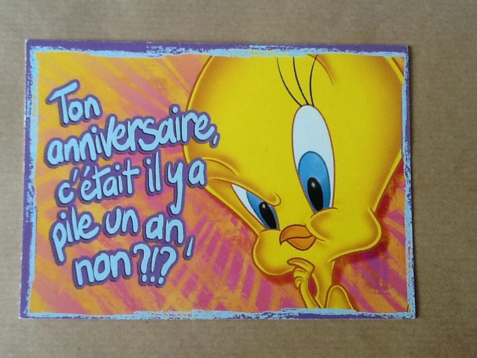 Carte Postale Looney Tunes Titi Anniversaire Rakuten