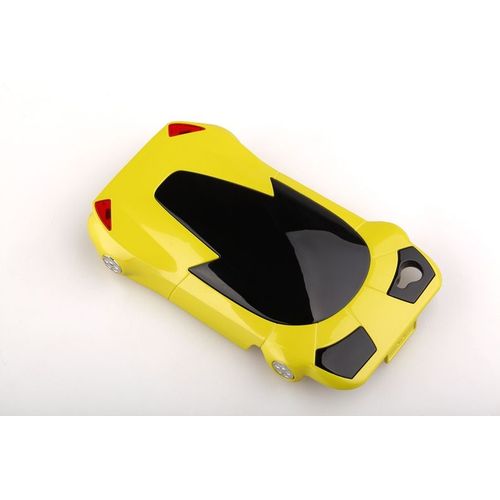 Coque Fun Iphone 4/4s Ferrari Jaune Voiture De Luxe 3d