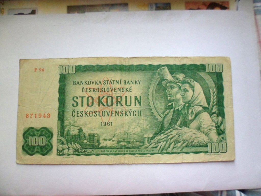 Tchécoslovaquie 100 Korun 1961 Lettre P