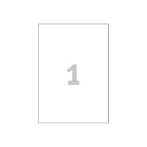Avery - Étiquettes - blanc - A4 (210 x 297 mm) 100 unités ( 100 feuille(s) x 1 )