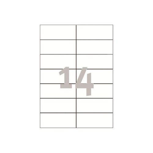 Avery - Étiquettes multi-emploi - blanc - 105 x 42.3 mm 1400 étiquette(s) ( 100 feuille(s) x 14 )