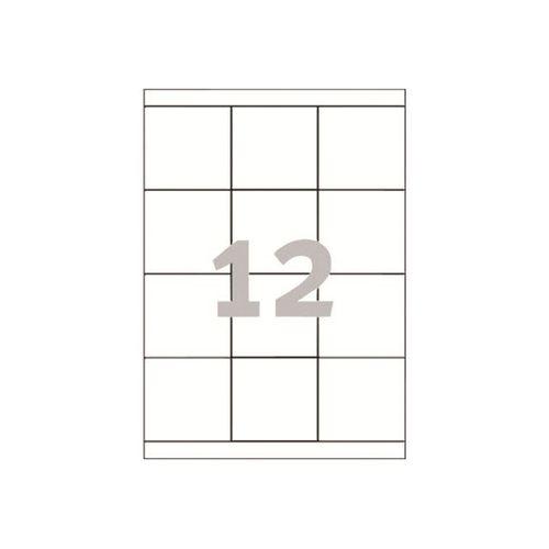 Avery - Étiquettes multi-emploi - blanc - 70 x 67.7 mm 1200 étiquette(s) ( 100 feuille(s) x 12 )