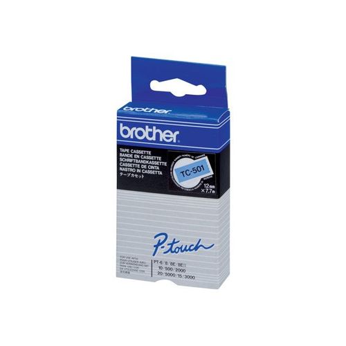 Brother - Noir, bleu - Rouleau (1,2 cm x 7,7 m) 1 unités bande imprimante - pour P-Touch PT-15, PT-20, PT-2000, PT-3000, PT-500, PT-5000, PT-6, PT-8, PT-8E