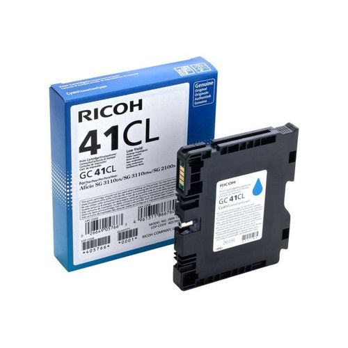 Ricoh GC 41CL - Low Yield - cyan - originale - cartouche d'encre - pour Nashuatec SG 2100; NRG SG 2100; Rex Rotary SG 2100; Ricoh Aficio SG 7100, SG 3120