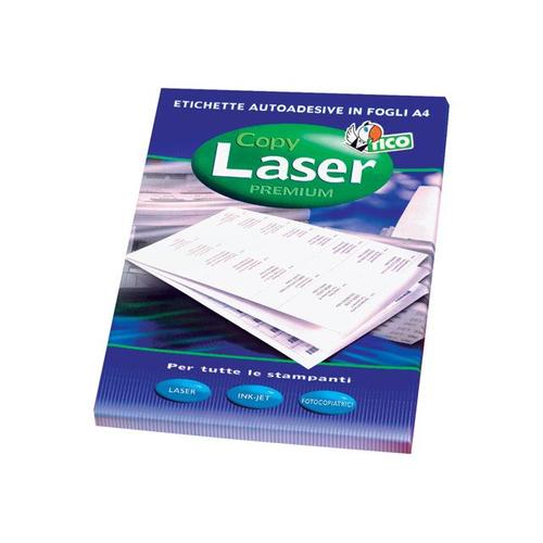 Tico Copy Laser Premium - Étiquettes papier adhésives permanentes mates - blanc - 105 x 48 mm 1200 étiquette(s) ( 100 feuille(s) x 12 )