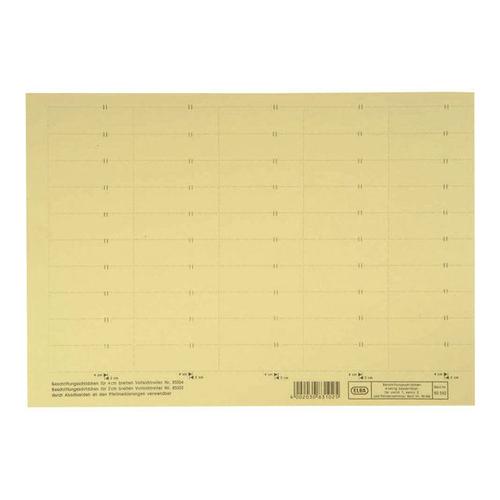 ELBA - Étiquettes de prix - jaune - 58 x 18 mm - 160 g/m² - 50 étiquette(s) ( 1 feuille(s) x 50 ) - pour P/N: 85508