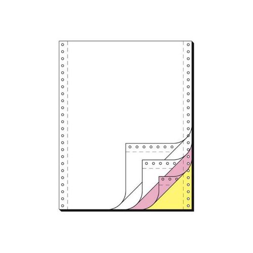Sigel DIN-Computer paper - Papier perforé - blanc, jaune, rose - 240 x 305 mm - 60 g/m² - 500 feuille(s)