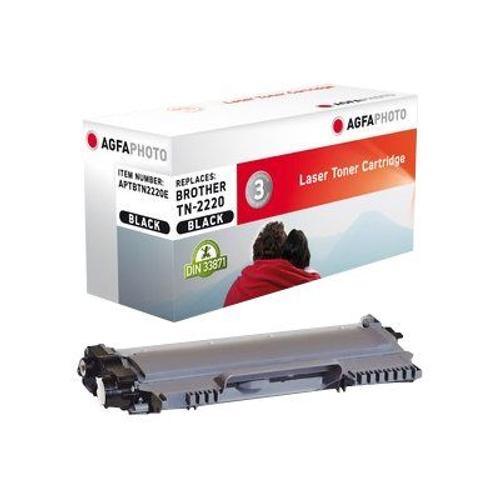 AgfaPhoto - Noir - cartouche de toner (équivalent à : Brother TN2220 ) - pour Brother DCP-7060, DCP-7065, DCP-7070, MFC-7360; FAX-2840, 2940; HL-2220, 2240, 2250, 2270