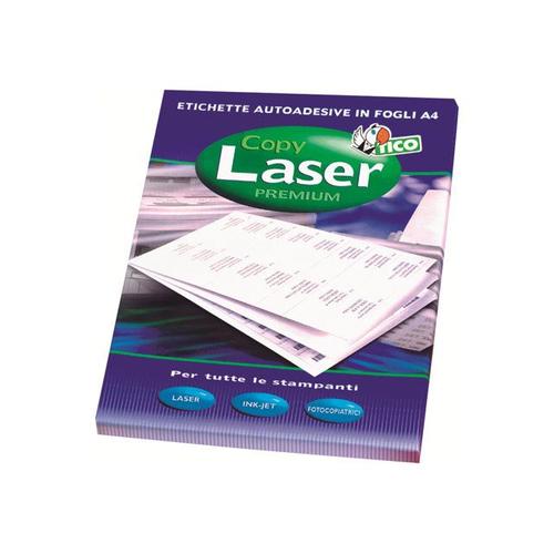 Tico Copy Laser Premium - Étiquettes en papier adhésif permanent - blanc mat - 38 x 21.2 mm 6500 étiquette(s) ( 100 feuille(s) x 65 )