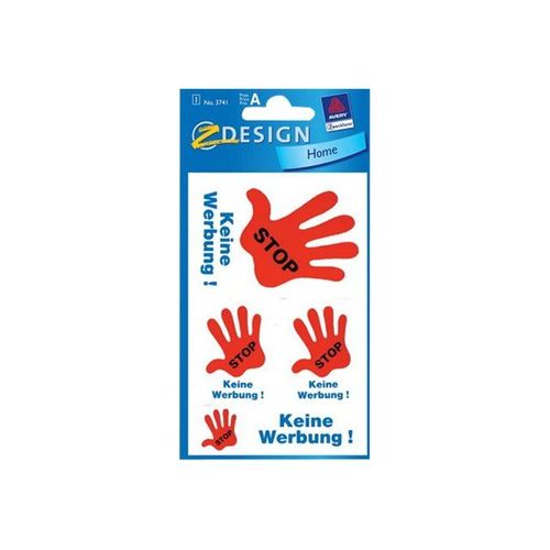 Avery Zweckform Z-Design Home - Étiquettes adhésives permanentes - bleu, rouge - 76 x 120 mm 5 étiquette(s)
