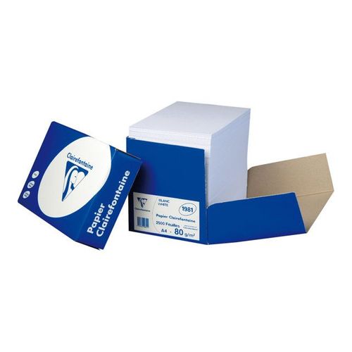 Clairefontaine Laser 2800 - Papier ordinaire - blanc - A4 (210 x 297 mm) - 80 g/m² - 2500 feuille(s)