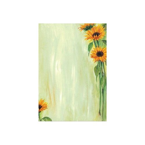 Sigel Design Paper Sunflower - Papier à motifs - A4 (210 x 297 mm) - 90 g/m² - 25 feuille(s)