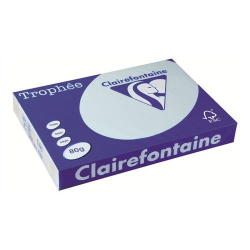 Clairefontaine Trophée - Papier teinté - bleu - A3 (297 x 420 mm) - 80 g/m² - 500 feuille(s)