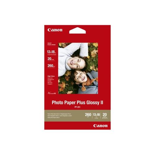 Canon Photo Paper Plus II PP-201 - Papier photo glacé - 270 microns 100 x 150 mm - 260 g/m² - 5 feuille(s) - pour PIXMA iP2600, iP2700, iP3500, iP4500, iX7000, MG8250, MP220, MP520, MX700...