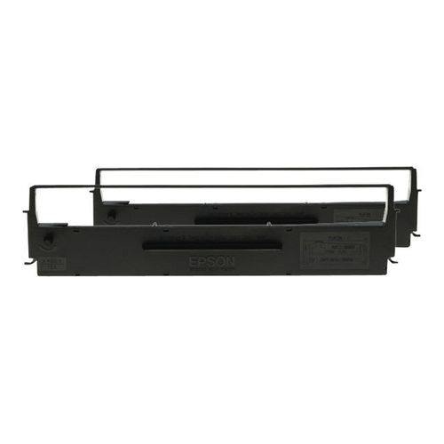 Epson Dualpack - 2 - noir - ruban d'impression - pour LQ 300+, 300+II, 350