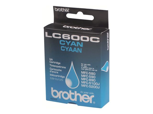 Brother LC600C - Cyan - originale - cartouche d'encre - pour Brother MFC-580, MFC-590