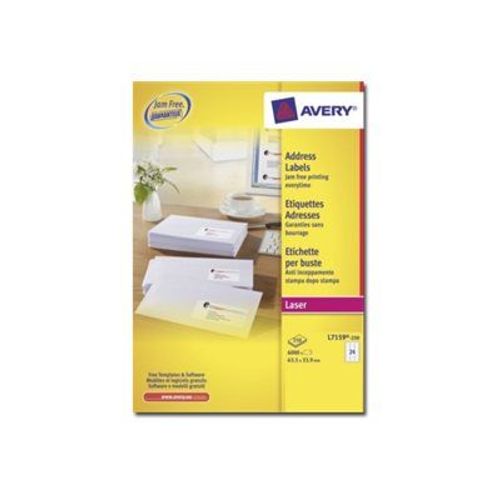 Avery Address Labels - Étiquettes adresses - blanc - 250 unités 24 )