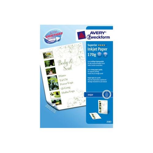 Avery - Papier mat - A4 (210 x 297 mm) - 170 g/m² - 100 feuille(s)