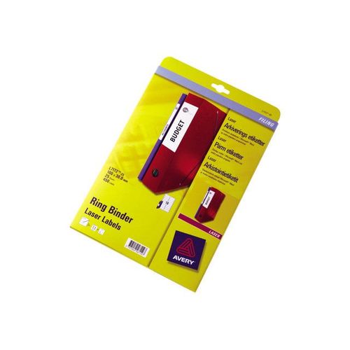 Avery Filing Labels L7172 - Étiquettes pour dossiers - 30 x 100 mm 450 unités ( 25 feuille(s) x 18 )