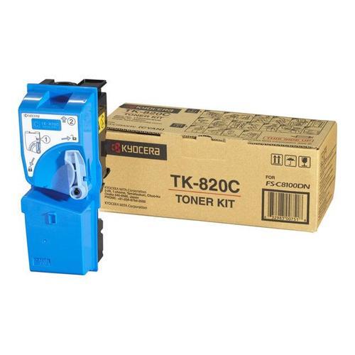 Kyocera TK 820C - Cyan - originale - cartouche de toner - pour FS-C8100DN