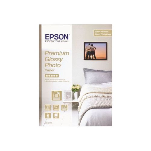 Epson Premium Glossy Photo Paper - Papier photo brillant - 130 x 180 mm - 255 g/m² - 30 feuille(s) - pour Expression Home XP-245, 342, 442; Expression Premium XP-540; SureColor P800