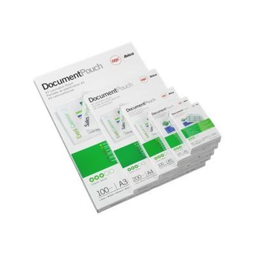 GBC Card Laminating Pouch - 180 micromètres pack de 50 - brillant - 67 x 99 mm pochettes plastifiées - pour Fusion 1000L A3, 1000L A4, 1100L A3, 1100L A4, 3000L A3, 3000L A4, 3100L A3, 5100L A3