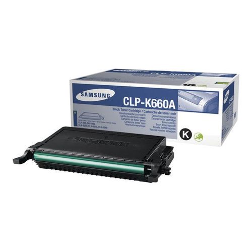 Samsung CLP-K660A - Noir - originale - cartouche de toner - pour CLP-610ND, 660N, 660ND; CLX-6200FX, 6200ND, 6210FX, 6240FX