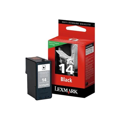 Lexmark Cartridge No. 14 - Noir - originale - blister - cartouche d'encre LRP - pour X2600, 2630, 2650, 2670; Z2300, 2320