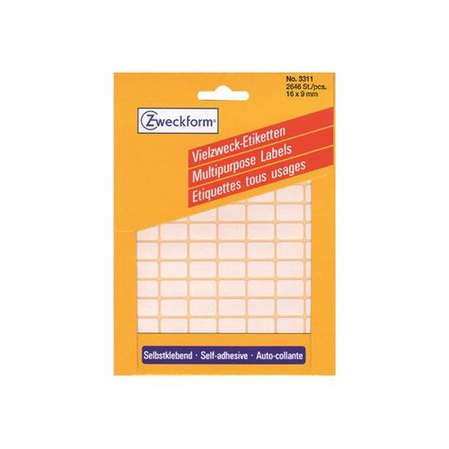 Avery Multi-Purpose Labels 3311 - Étiquettes multi-emploi - blanc - 9 x 16 mm 2646 étiquette(s)