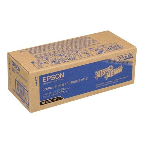 Epson Economy Pack - Pack de 2 - noir - originale - cartouche de toner - pour AcuLaser C2900DN, C2900N, CX29DNF, CX29NF