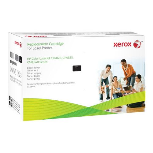 Xerox - Noir - cartouche de toner (équivalent à : HP CE260A) - pour HP Color LaserJet Enterprise CM4540, CP4025, CP4525