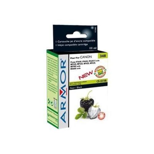Armor 348 - 11 ml - noir - cartouche d'encre (équivalent à : Canon CLI-521BK ) - pour Canon PIXMA iP4700, MP540, MP550, MP560, MP620, MP630, MP640, MP980, MP990, MX860, MX870
