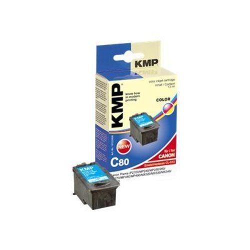 KMP C80 - 13 ml - couleur (cyan, magenta, jaune) - remanufacturé - cartouche d'encre (équivalent à : Canon CL-513 ) - pour Canon PIXMA MP230, MP252, MP258, MP272, MP280, MP282, MP495, MP499...