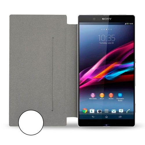 Swiss Charger Etui Folio Blanc Pour Sony Xperia Z2