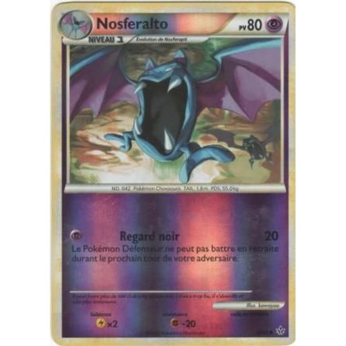 Carte Pokémon "Nosferalto" Pv80 Holo Reverse 30/95