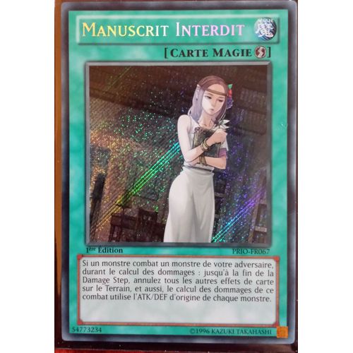 Manuscrit Interdit (Prio-Fr067) Rareté : Secret Rare