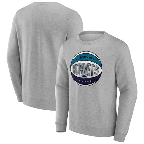 Charlotte Hornets Fanatics Branded Hard Color Graphic Crew Sweatshirt - Hommes