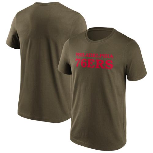 Philadelphia 76ers Fanatics Branded Fashion Color Wordmark T-Shirt - Homme