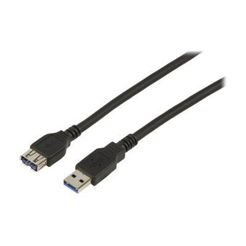 Valueline - Rallonge de câble USB - USB type A (F) pour USB type A (M) - USB 3.0 - 1.8 m - noir